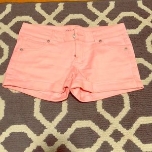 Pink short shorts